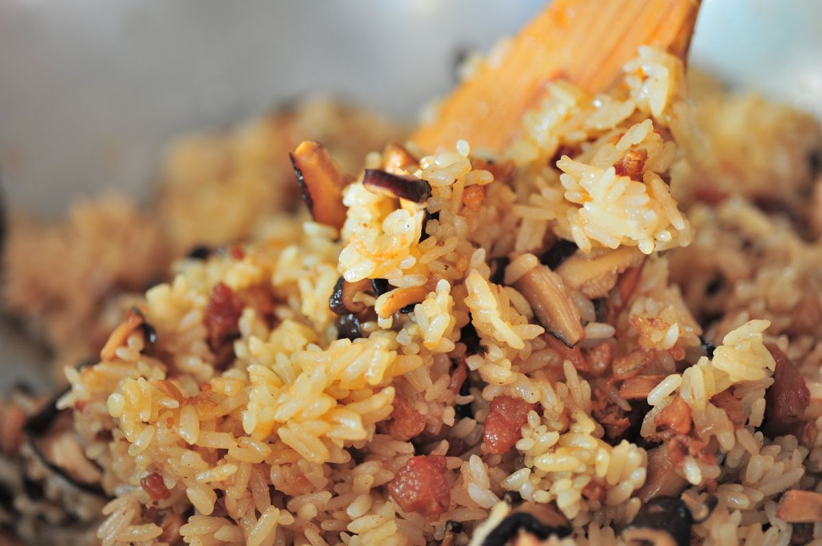 乾香菇、蝦米、紅蔥頭，油飯是台式鮮味的展現。