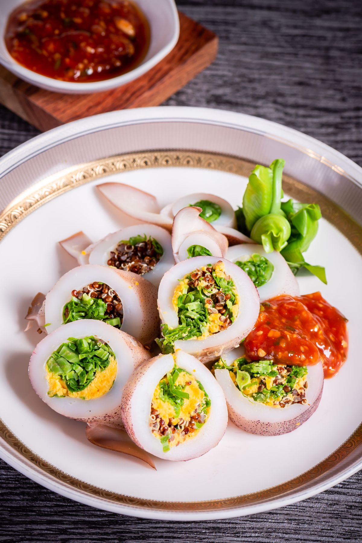 碧綠五味雙色中卷