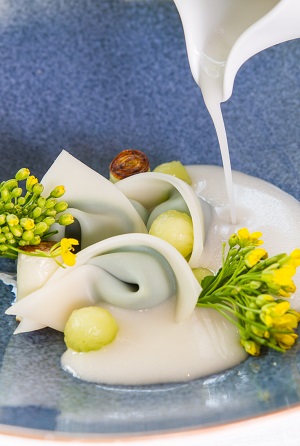 花枝餃子.油菜.蛤蜊.瓠瓜