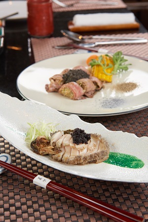 US Prime 特級沙朗牛肉捲．活鮑魚 江鴻賓 大倉久和大飯店山里日本料理鐵板燒