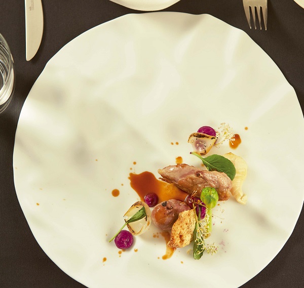 油封鵪鶉焦化綠竹筍佐紹興酒醬汁 歐俊辰 Orchid Restaurant 蘭