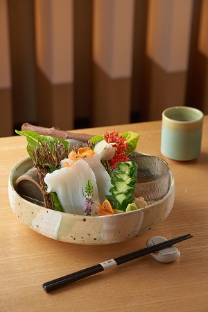 糸作り・桂剝切—烏賊素麵